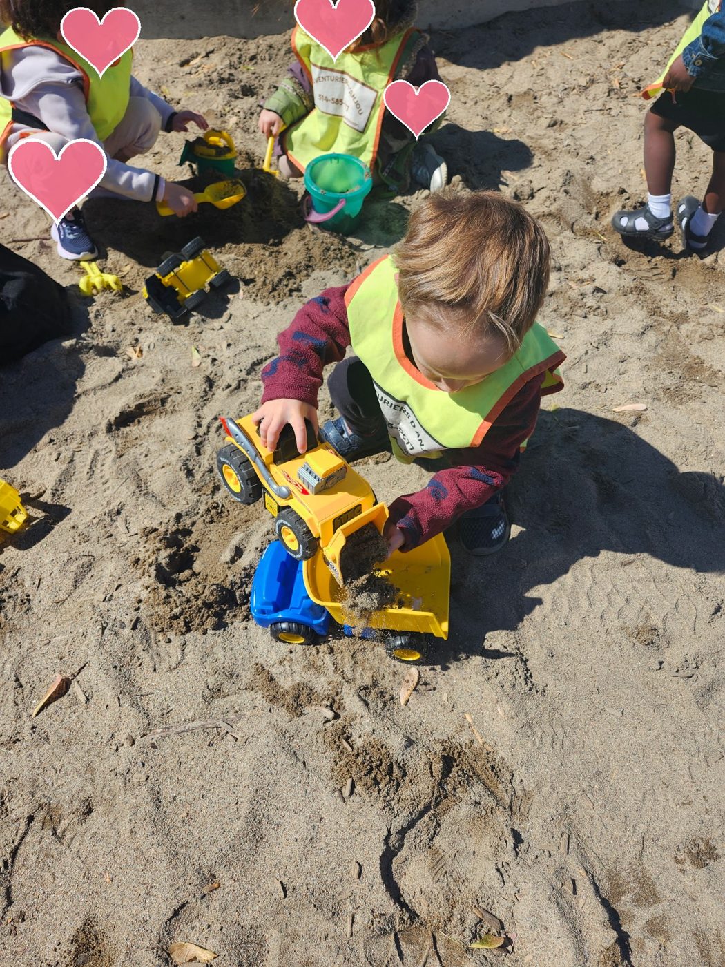 Jeux dans le carré de sable — Les Aventuriers d'Anjou